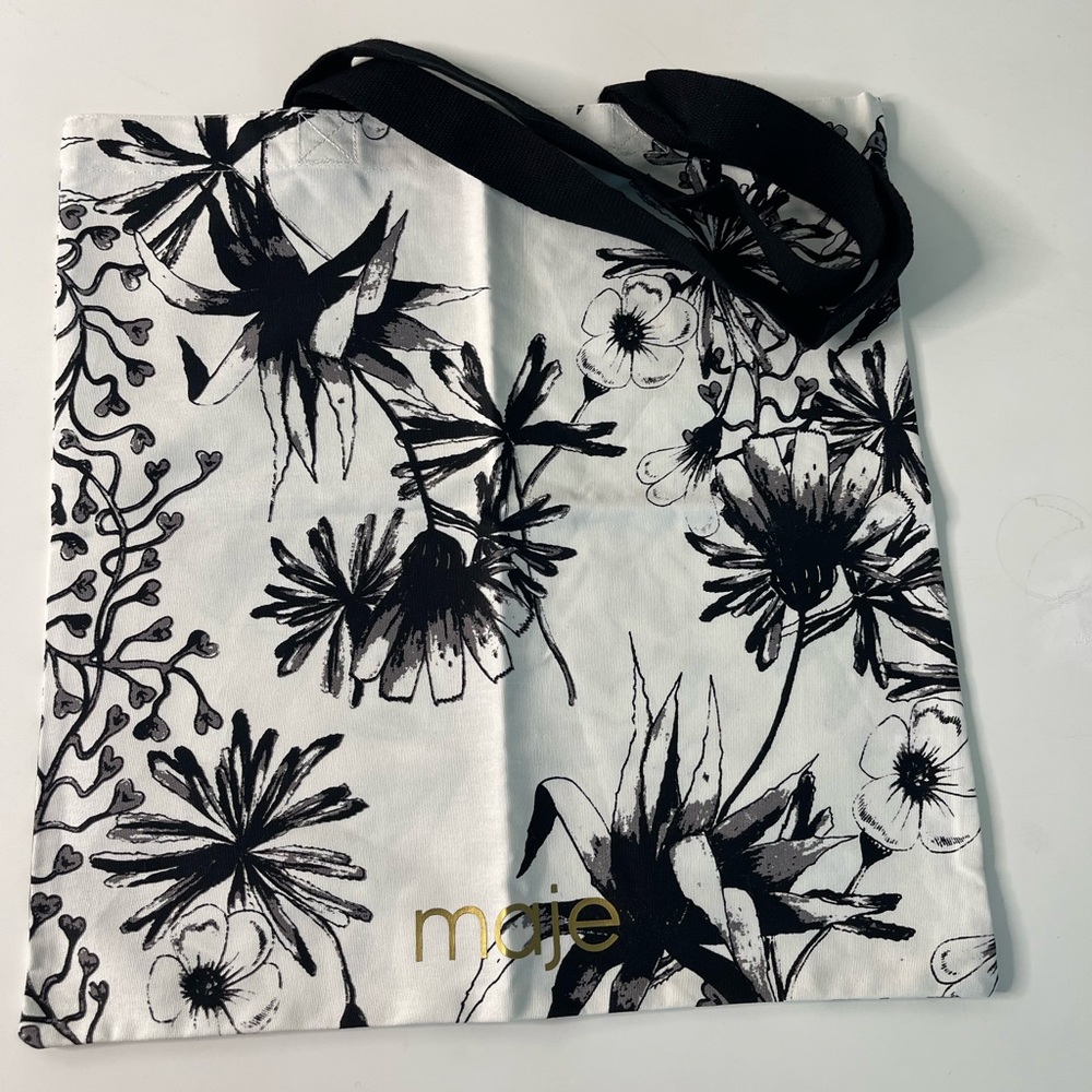 New Maje Cotton Tote Bag - Picture 3 of 5
